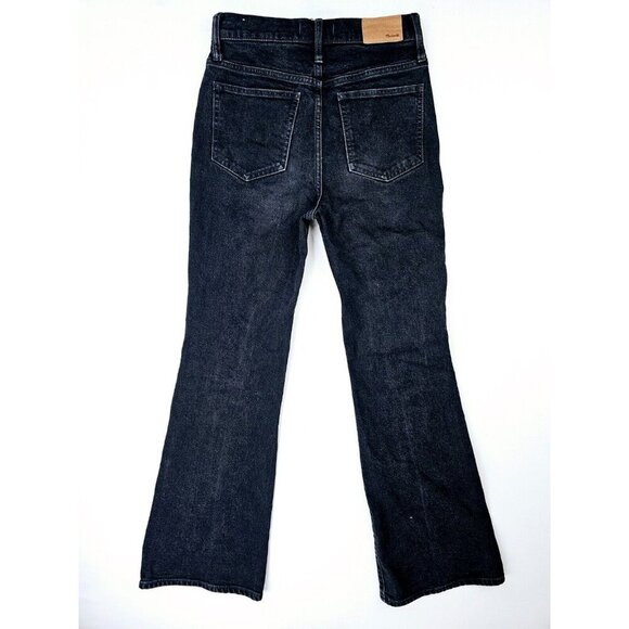 Madewell Size 25X32 Women's Black The Perfect Vintage Flare Denim Jeans Logo Tag - Picture 1 of 12